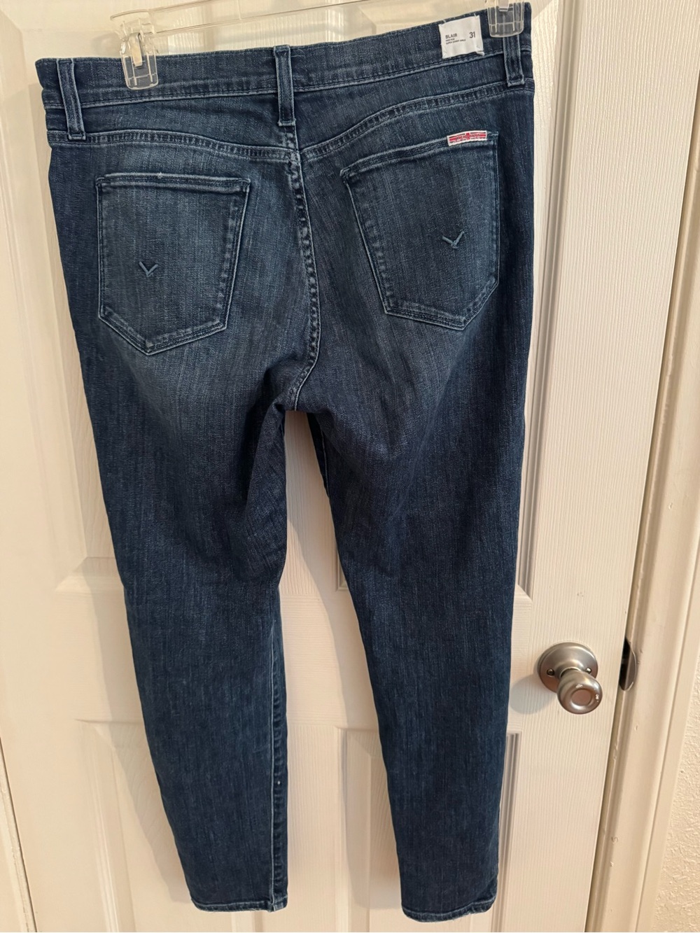 Hudson Blair High Rise Super Skinny Jeans Size 31 Dark Wash - Picture 10 of 14